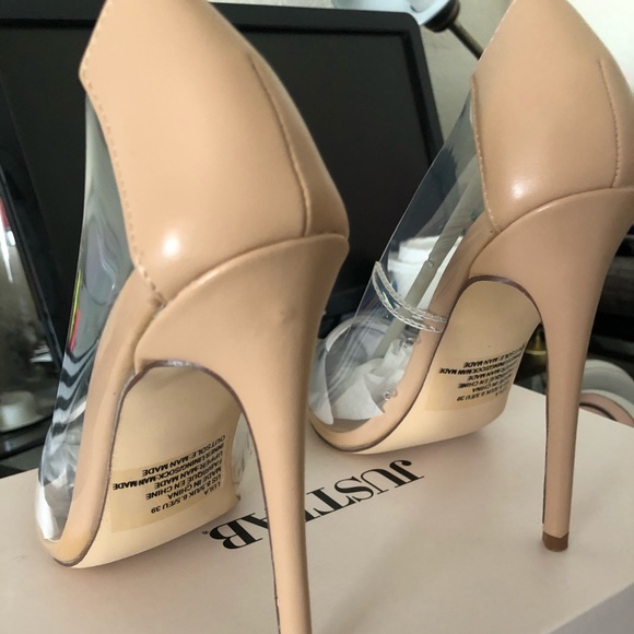 Just Fab Clear Heels - Picture 6 of 7